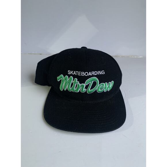 Starter Mountain Dew Skateboarding Snapback Hat The Natural Black & Green - Picture 1 of 6